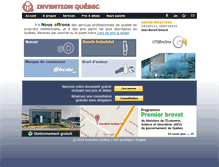 Tablet Screenshot of inventionquebec.ca